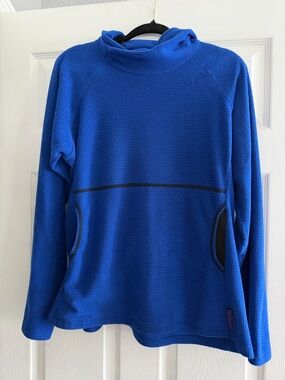 Melanzana Blue Microgrid hoodie